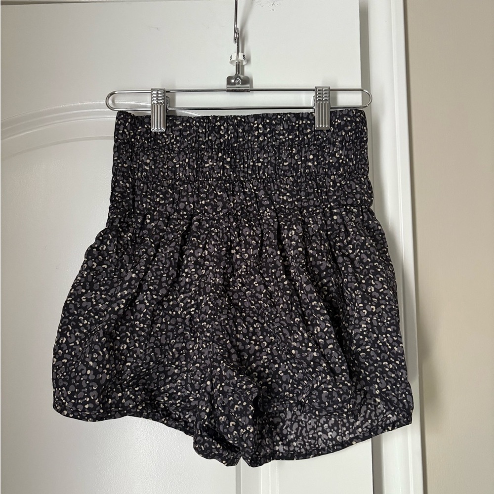 Black leopard FP Shorts
